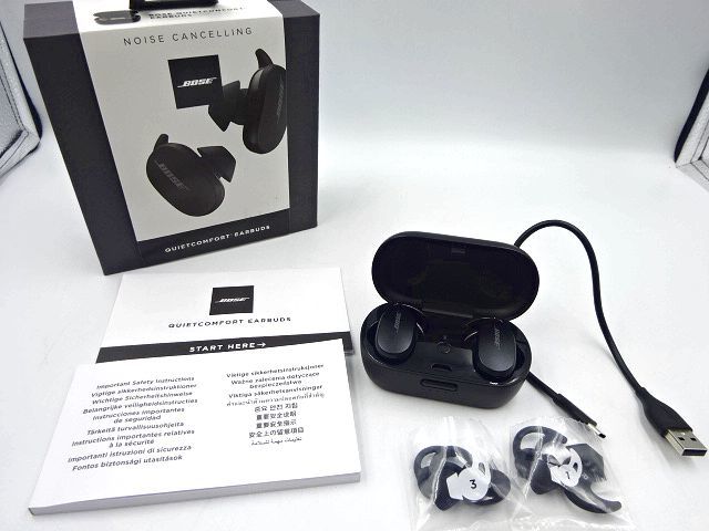 ◎BOSE QUIETCOMFORT EARBUDS ワイヤレスイヤホン ブラック ボーズ 訳