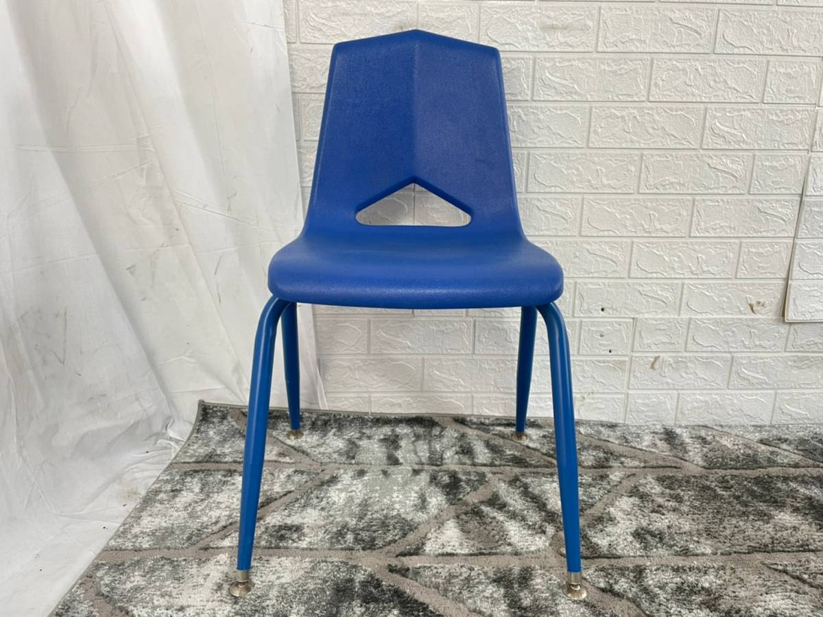 【HOT，新作登場】 アメリカ家具　スタッキングチェア 2脚セット アメリカンスクール スクールチェア 椅子 (180)☆IC23CK-U