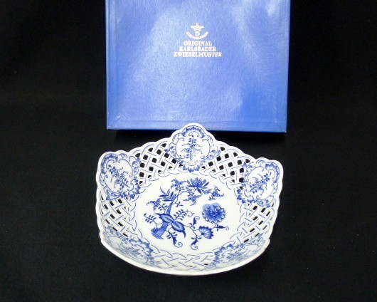 マイセン ブルーオニオン リーフプレート 約27cm - メルカリ