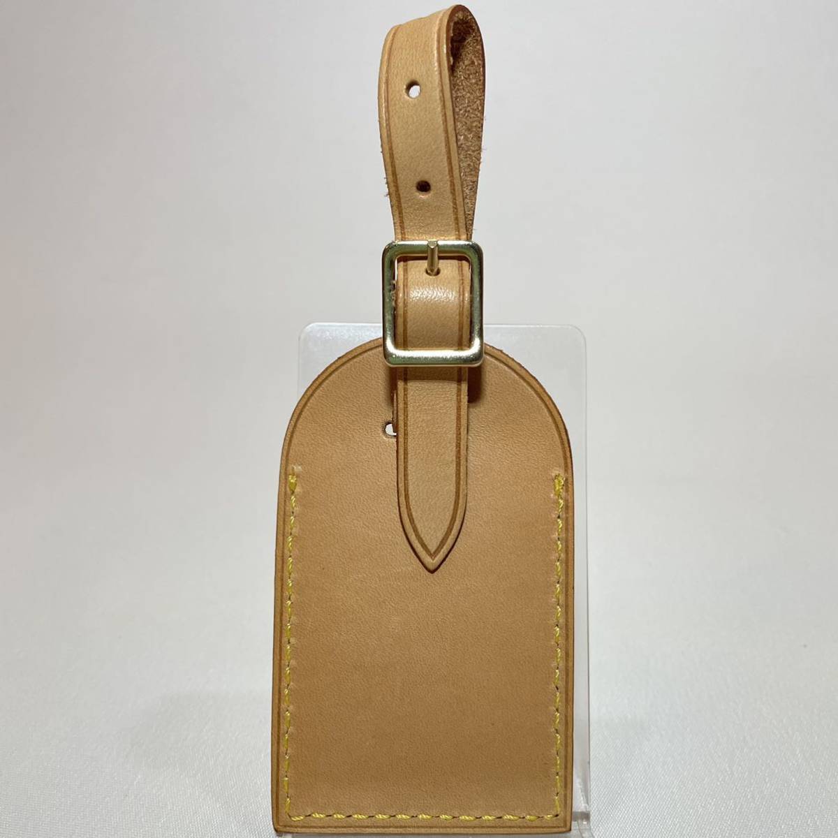 美品 LOUIS VUITTON ルイヴィトン ネームタグ ネームプレート レザー 