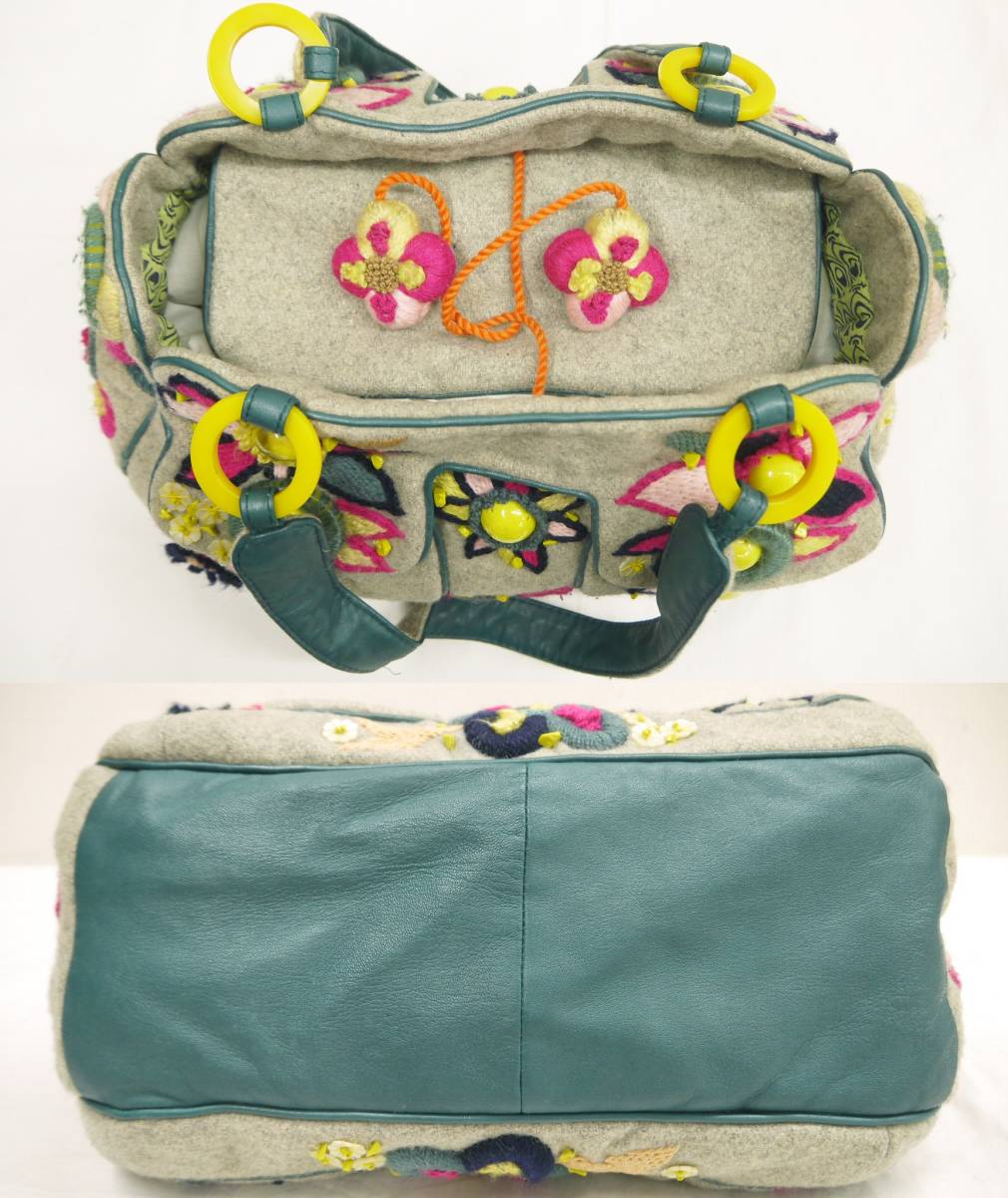 R654☆JAMIN PUECH ジャマンピュエッシュ ショルダー トートバッグ 