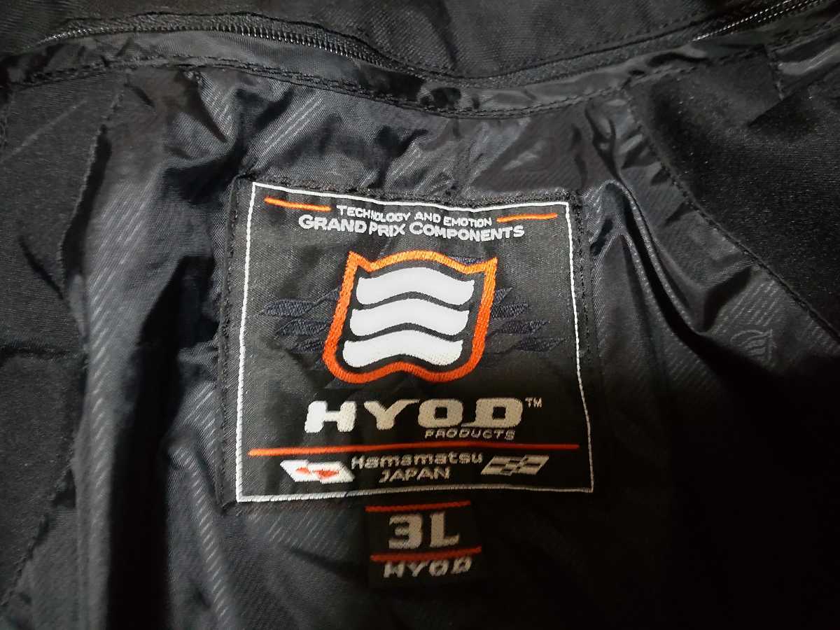 希少 HYOD パンチングレザージャケット 革ジャン 3Lサイズ D3O 春夏秋 