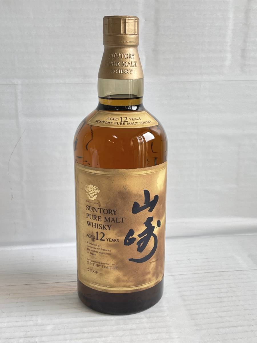 KY0403-70I　山崎　12年　SUNTORY PURE MALT WHISKY　750ml　43％　サントリーピュアモルトウイスキー　未開栓　古酒　日本