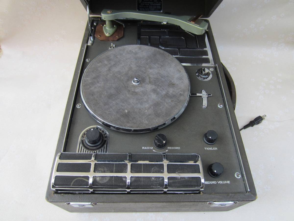♫ Columbia 蓄音機 ポータブル No.203 OH済み 完動品 蓄音機