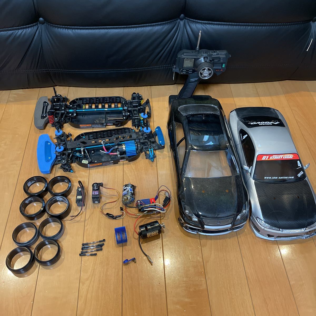ジャンク品 部品取り 送料無料 TAMIYA TT01 SANWA BL-sport RC-ART