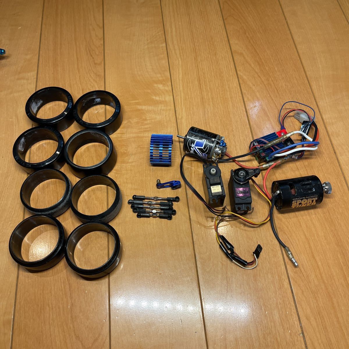 ジャンク品 部品取り 送料無料 TAMIYA TT01 SANWA BL-sport RC-ART