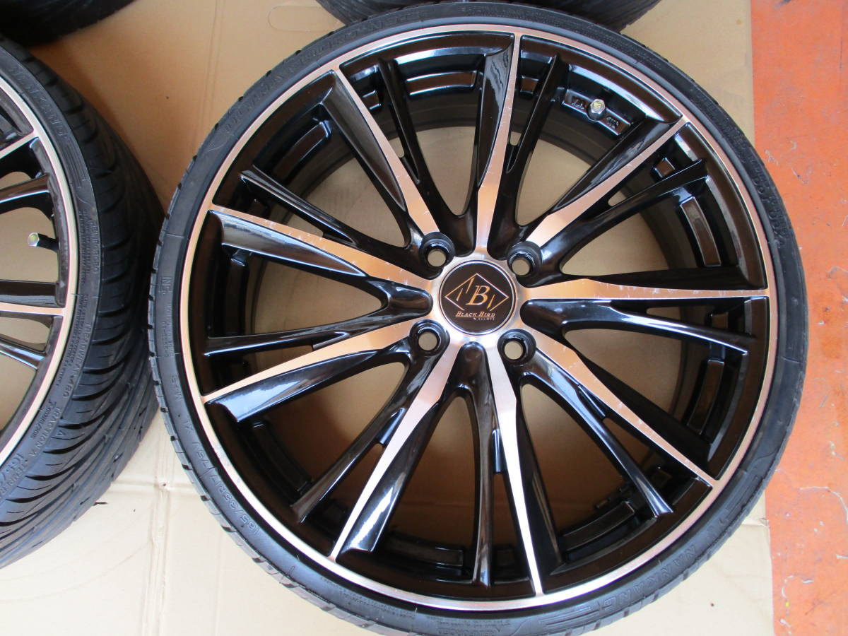 美品 軽自動車用17インチアルミ(5.5J×17 ET45 4-100) おまけタイヤ(165 