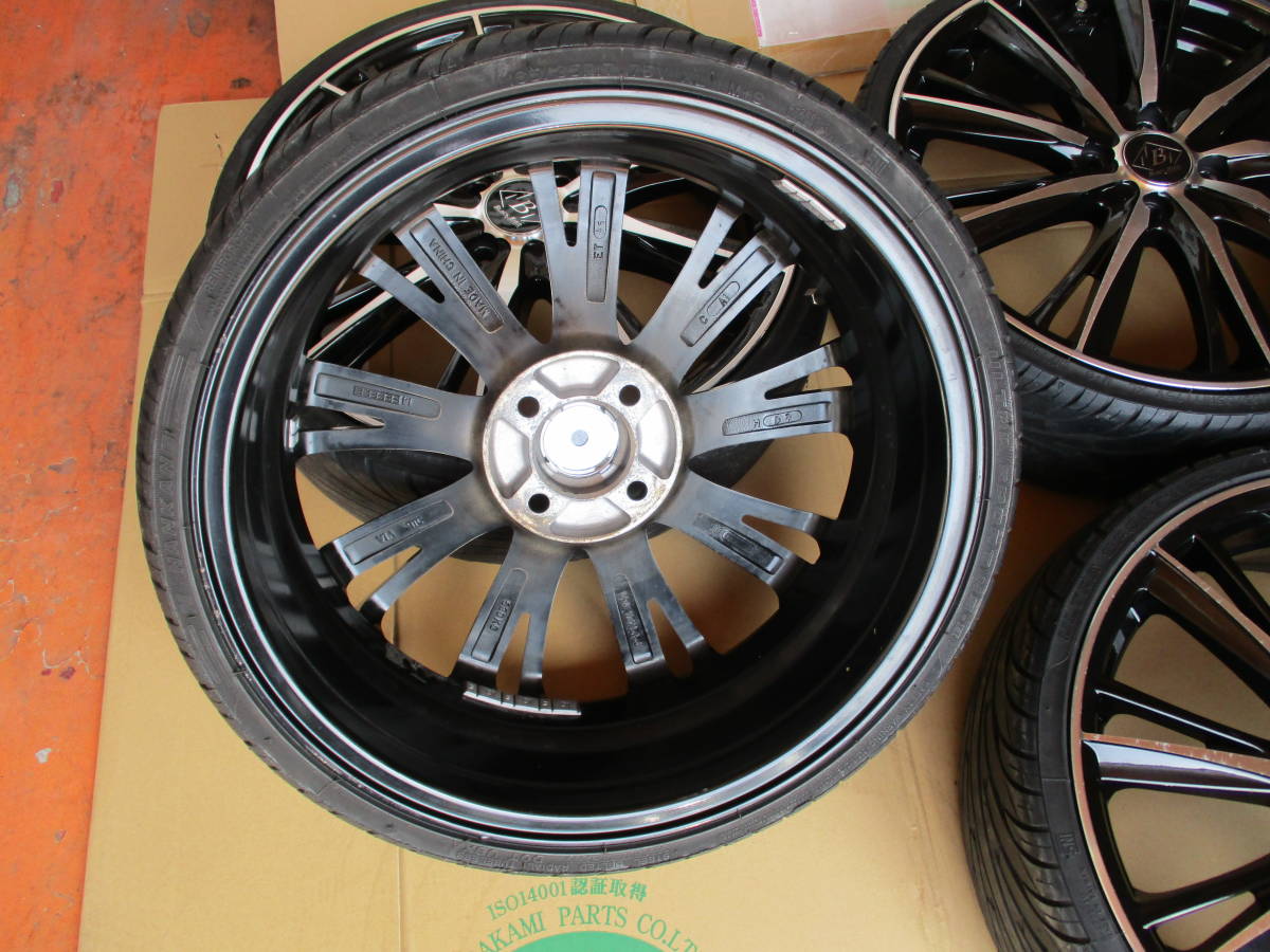 美品 軽自動車用17インチアルミ(5.5J×17 ET45 4-100) おまけタイヤ(165 