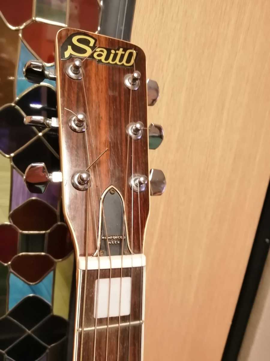 Saito ギター アコースティックギター ドレッドノート NOー400難有り