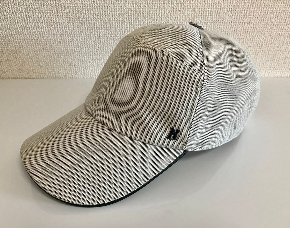 エルメス 【HERMES】キャップ Hロゴ セリエボタン 57 レザートリミング