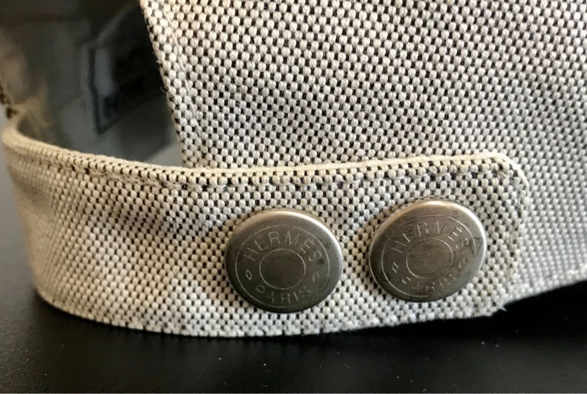 エルメス 【HERMES】キャップ Hロゴ セリエボタン 57 レザートリミング