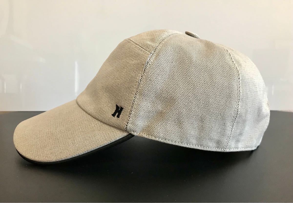 HERMES エルメス Hロゴ セリエボタン キャップ 61 エルメス 【HERMES】キャップ Hロゴ セリエボタン 57 レザートリミング