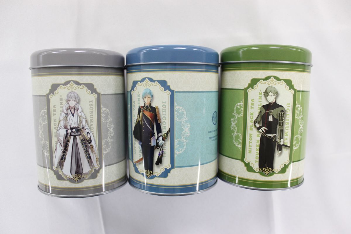 P00】刀剣乱舞 鶴丸国永 一期一振 他 紅茶缶ケース まとめ大量グッズ 