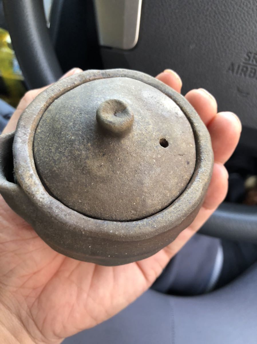 在銘 備前焼 宝瓶 煎茶道具 急須 手捻り 茶器 茶道具 時代物 蔵出し品 公式