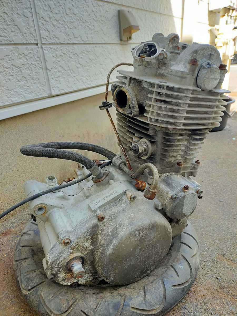 SR400エンジン1JR 2H6 中古 キックで圧縮有ります 2H6 SR400 1JR