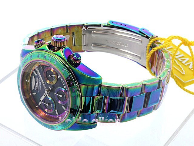 全身レインボーカラー インビクタ 腕時計 INVICTA クロノグラフ 全身