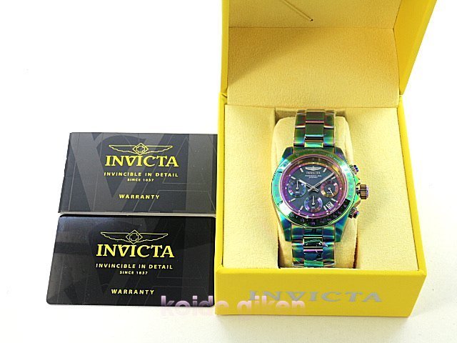 全身レインボーカラー インビクタ 腕時計 INVICTA クロノグラフ 23941