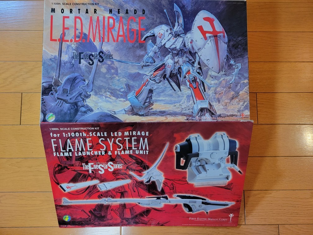 wave ウェーブ ファイブスター物語 1/100 レッドミラージュ + フレイム