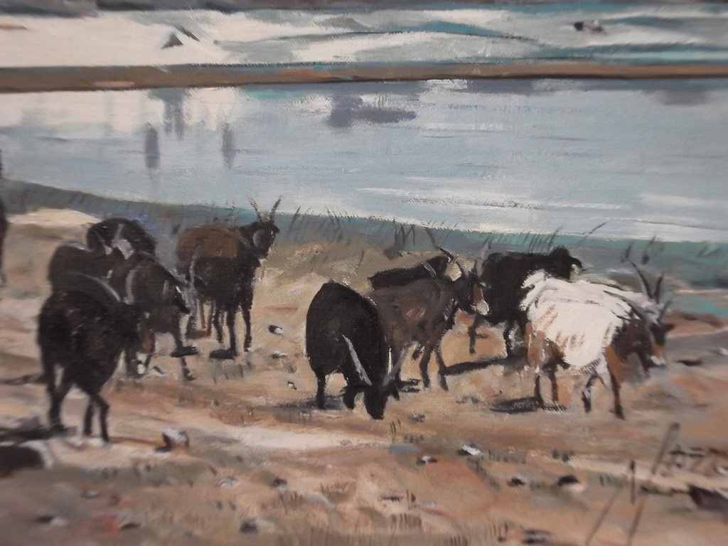 真作】☆絵画☆中村勝人 油彩10号 カラクリ湖を越えて