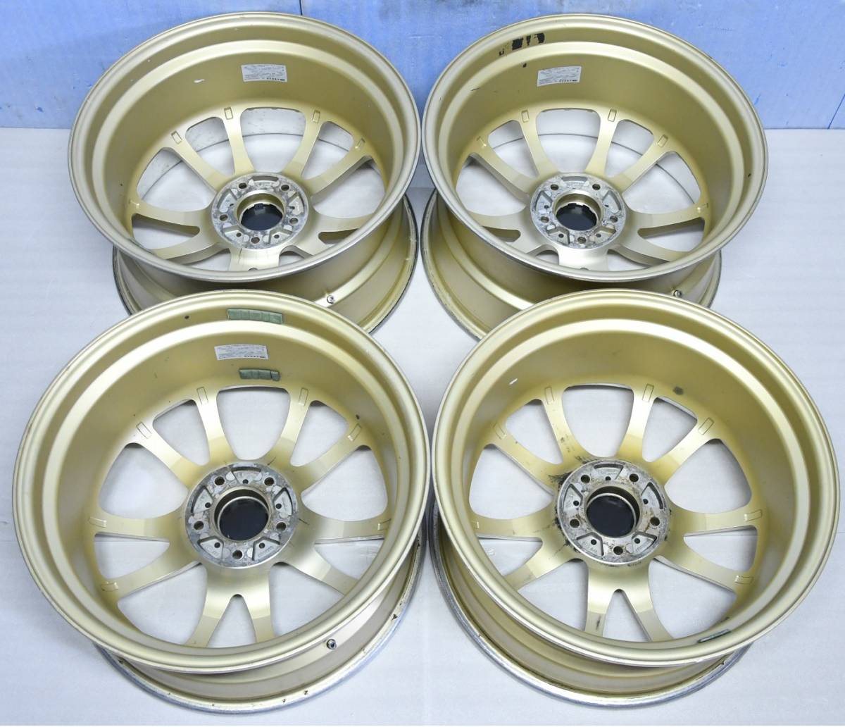 希少 深リム マナレイ VERTEC VR5 ゴールド 18インチ 8.5JJ/9.5JJ 5H 