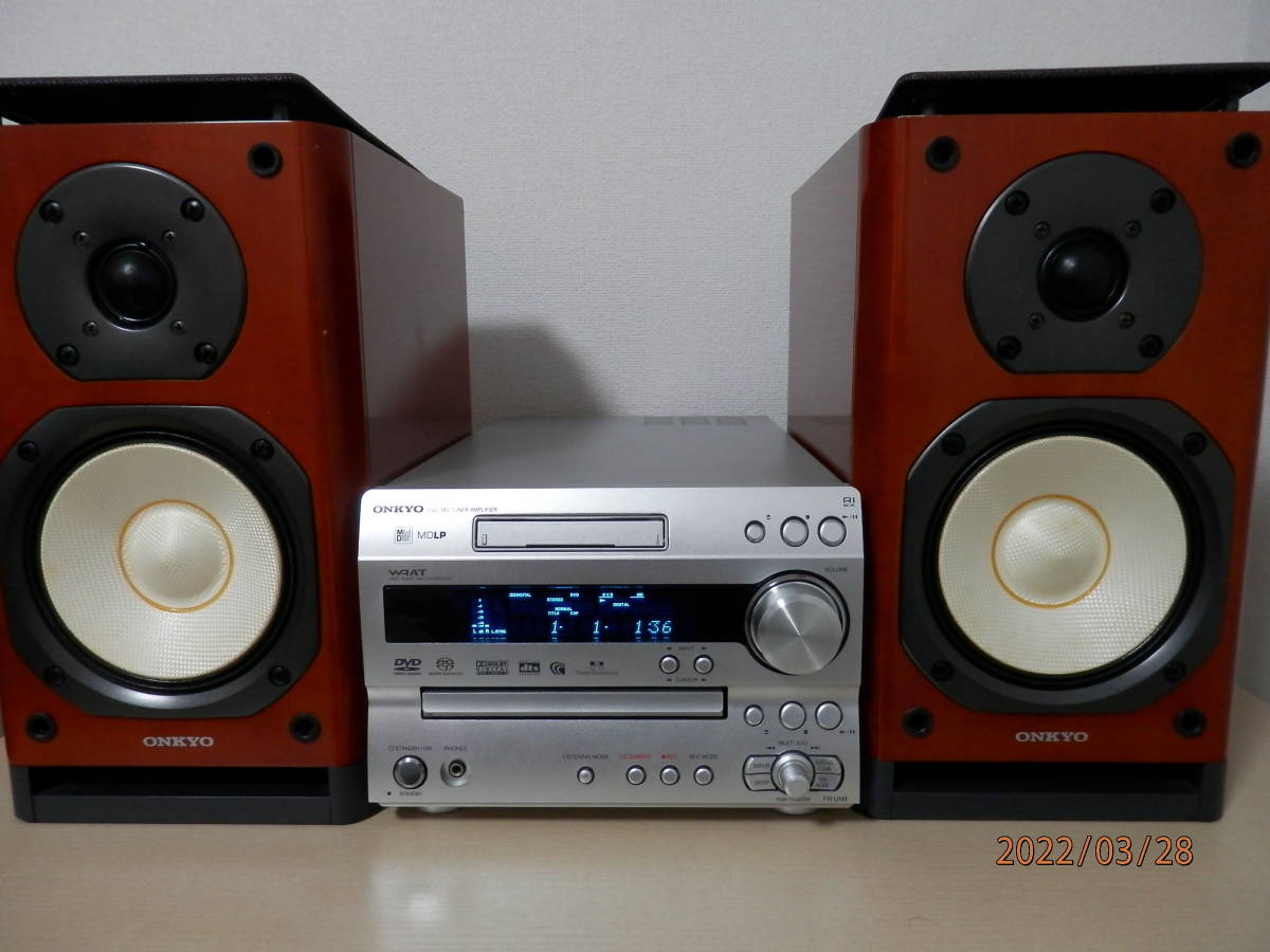 ONKYO FR-UN9 リモコン付き（ONKYO オンキョウ DVD&MDシステムコンポ 
