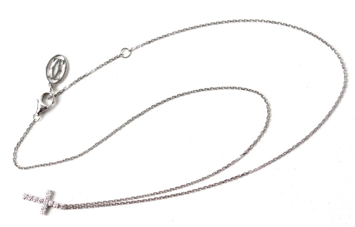 定価30万円超 美品 カルティエ K18WG 18金ホワイトゴールド シンボル 
