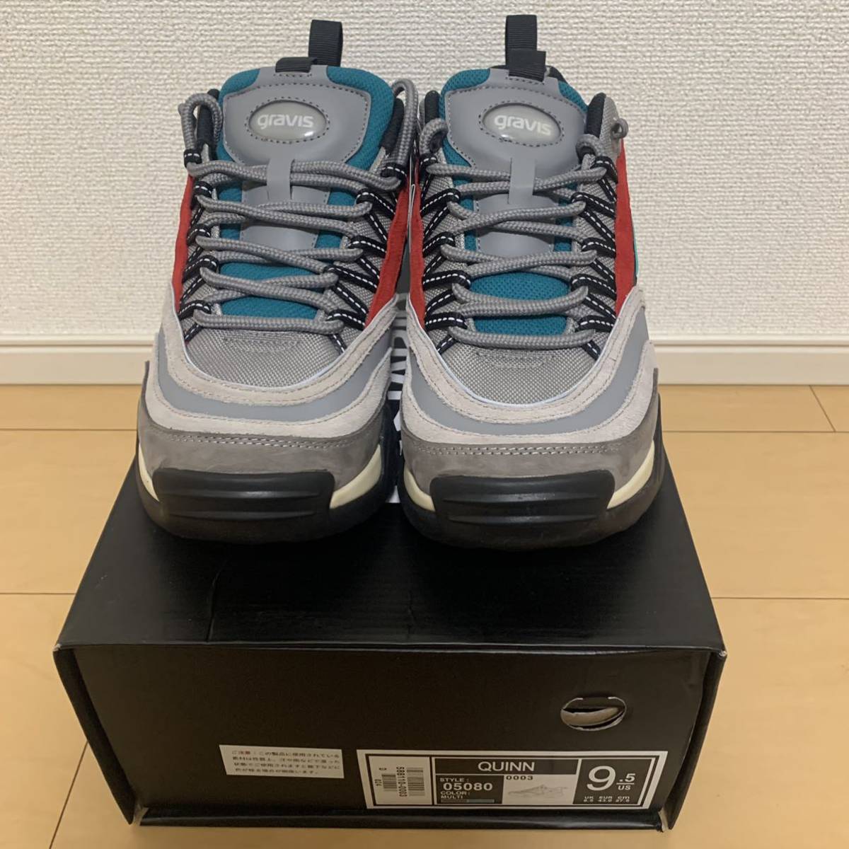 未使用 16,500円 gravis グラビス QUINN クイン スニーカー 27.5cm 