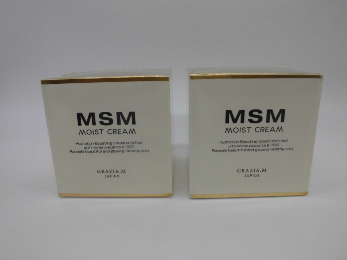  定価18000円&times;2個セット MSM 美容モイストクリーム サトザクラエキス 美白 保湿 美肌 50g 日本製(フェイスクリーム)｜売買されたオークション情報、yahooの商品情報をアーカイブ公開 - オーク その他