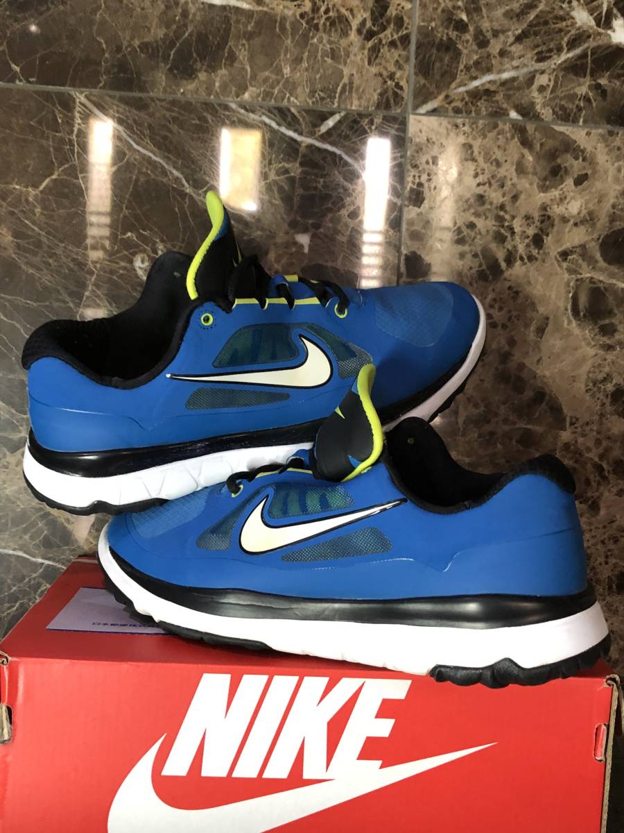 超お買い得/NIKE GOLF ナイキ スパイクレスゴルフシューズ BLUE/White