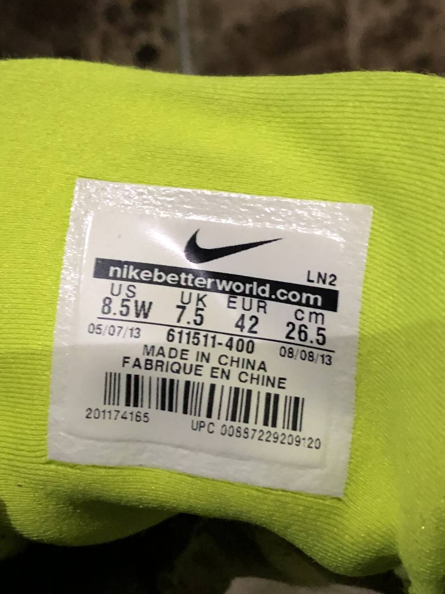 超お買い得/NIKE GOLF ナイキ スパイクレスゴルフシューズ BLUE/White