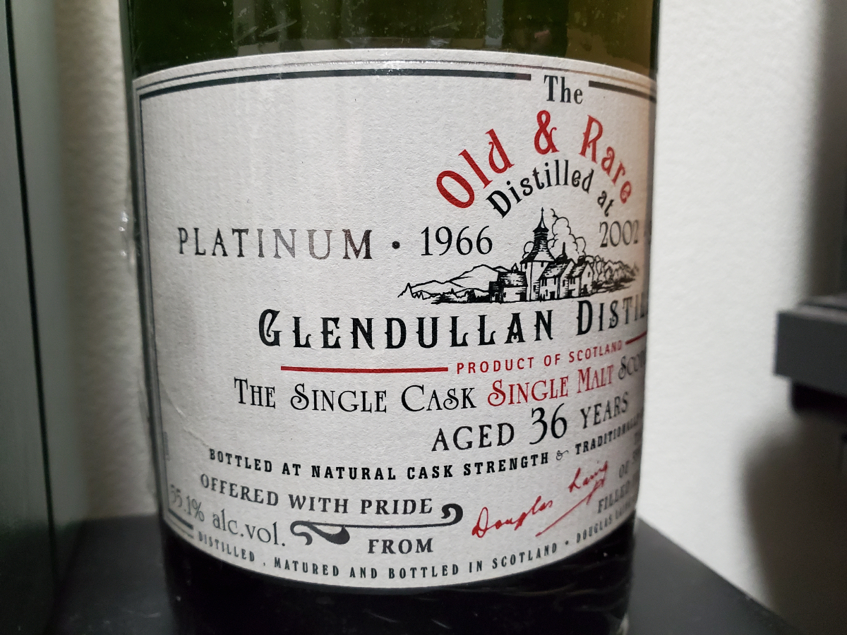 グレンダラン 36年 1966 - 2002 OLD & RARE 55.1% GLENDULLAN(ハイ 
