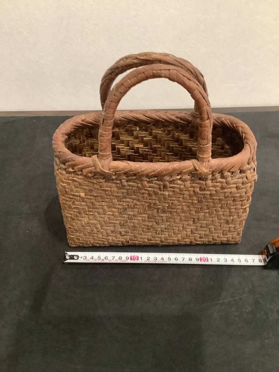 山葡萄 ⁄ かごバッグ 虎斑竹専門店 やまぶどう 竹虎 内布付き 1年保証