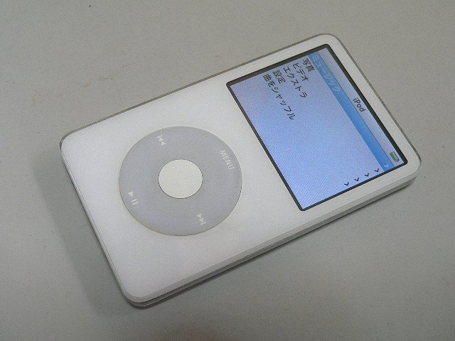 Apple iPod classic 30GB 白 ジャンク品 iPod 第5.5世代 MA444J 30GB 白 バッテリー良好 iPod 30GB ホワイト