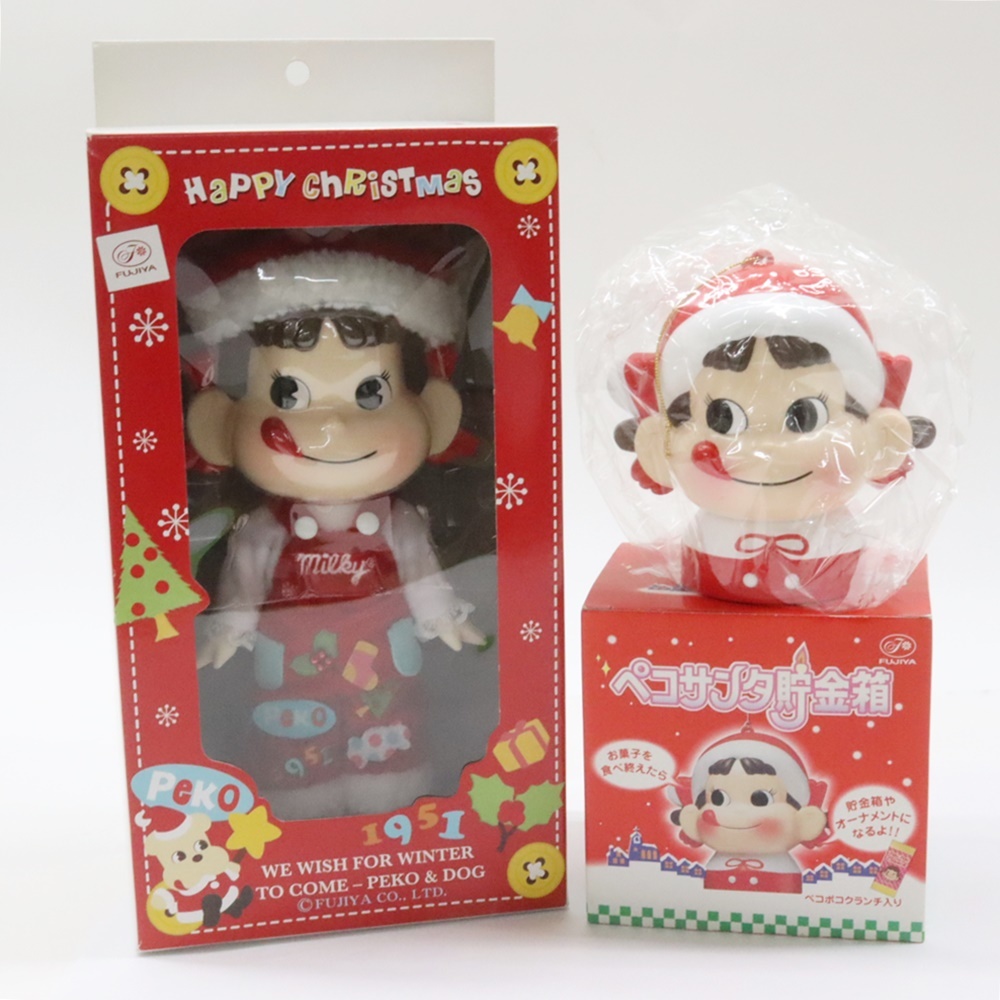 未使用】 不二家 ペコちゃん人形 2009 セブンイレブン限定 ペコサンタ