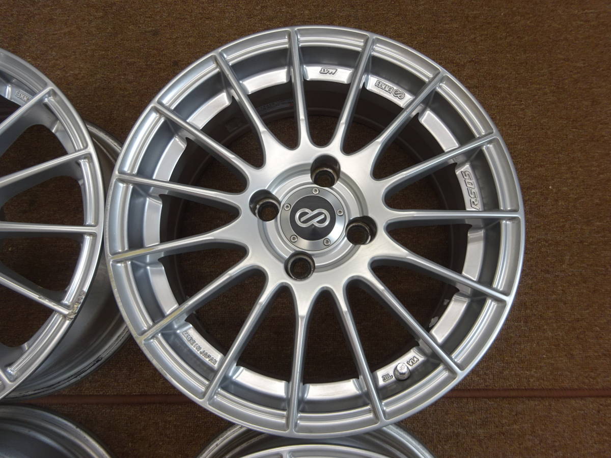 A-48 ENKEI RS05 ☆15×6.5J ET38 PCD100 4H 4本☆ エンケイ 軽量 人気 