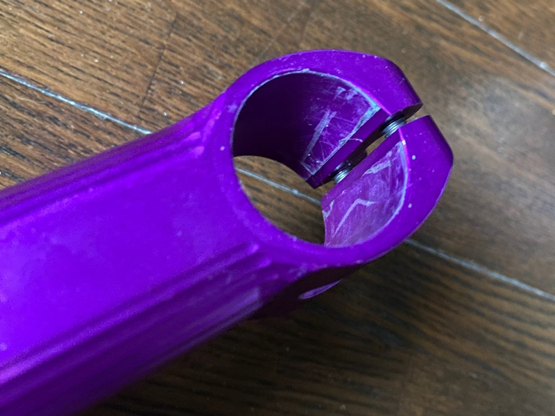 PAUL boxcar stem ポール ボックスカーステム 90mm 0度 31.8mm 紫