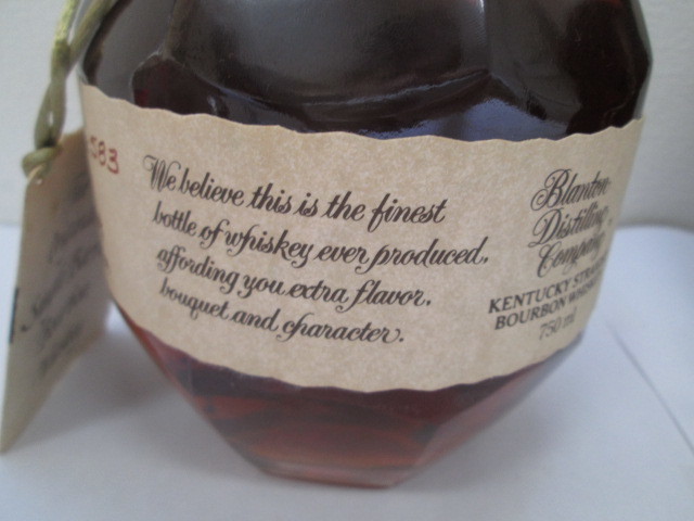 Blanton's ブラントン シングルバレル 1990 ※蝋キャップ割れ有り