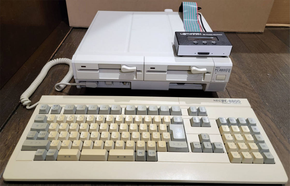 動作品] 日本電気 NEC PC-8801FE & サウンドボード2互換ボード & HxC 
