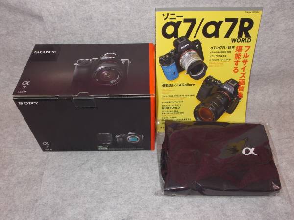 新品 SONY ILCE-7K ポーチ、ムック本付 送料 保証有 送料無料　