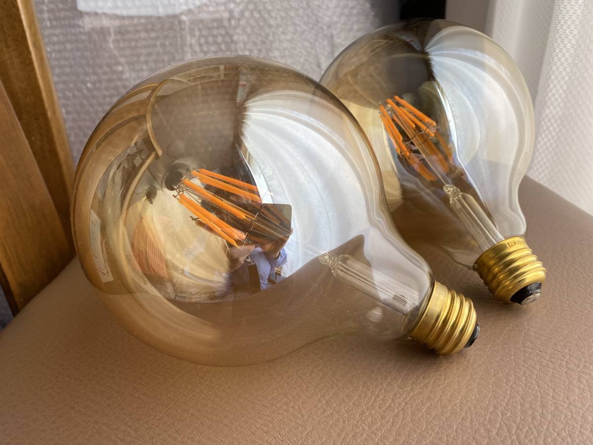 Ledエジソン電球 G125 8w 60w相当 E26口金 フィラメントled電球 調光器対応 電球色 20k 装飾電球 ボール電球 おしゃれ Led電球 売買されたオークション情報 Yahooの商品情報をアーカイブ公開 オークファン Aucfan Com