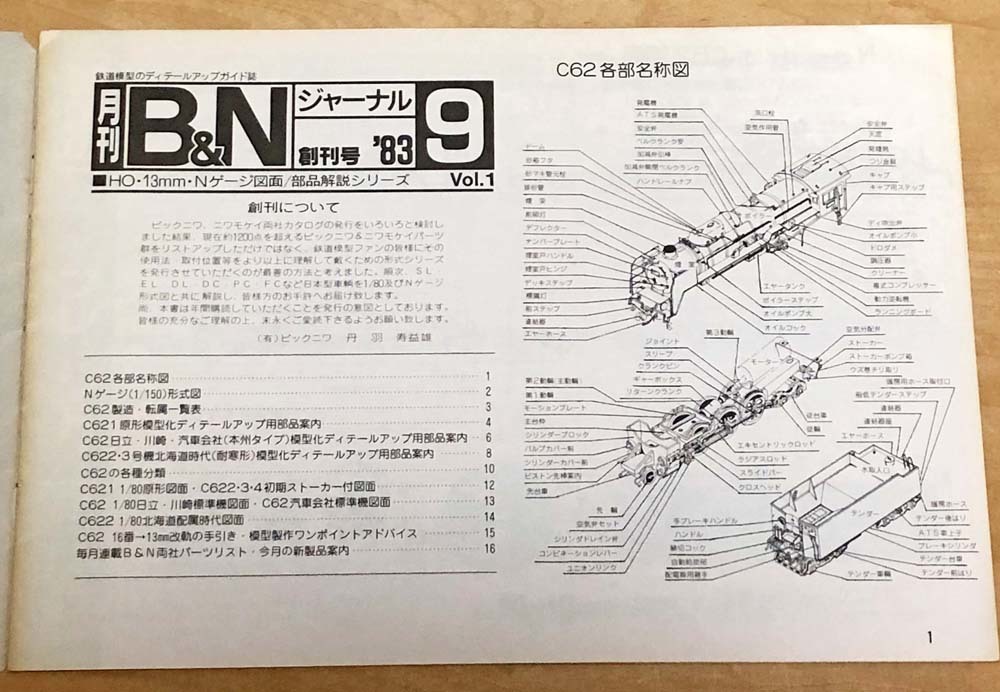 美和っちページ 鉄道模型情報室 月刊B&Nジャーナル: Yahoo!オークション '84年