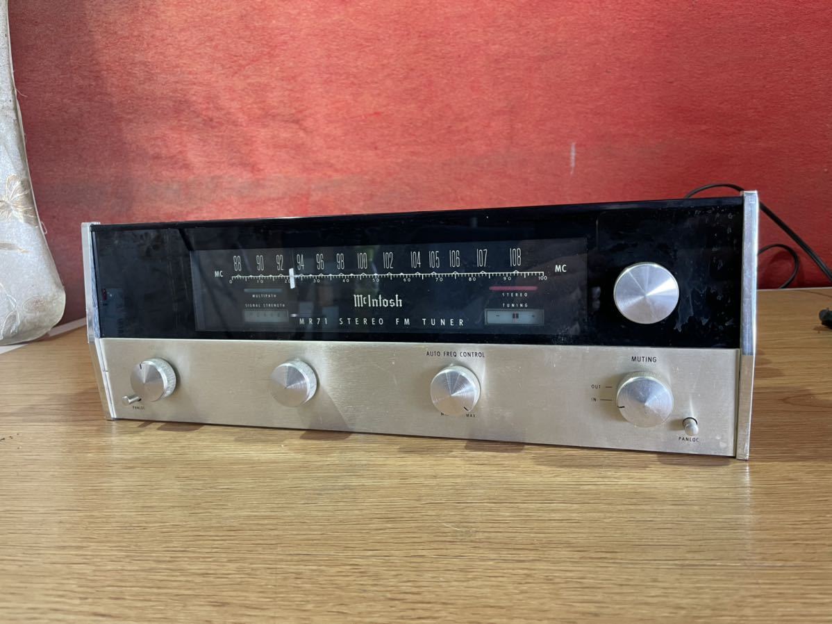  McIntosh モデル MR71 / マッキントッシュ 真空管式 FMチューナー / 真空管 年代物 ジャンク品(チューナー)｜売買されたオークション情報、yahooの商品情報をアーカイブ公開 - オークファン チューナー