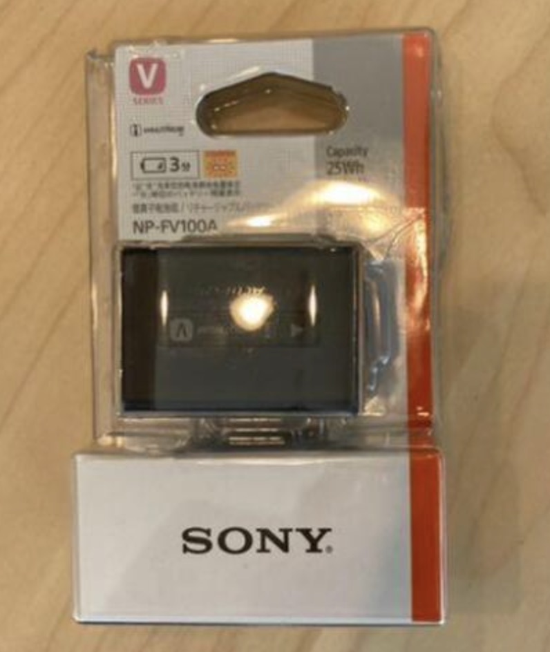NP-FV100A SONY リチャージャブルバッテリーパック - ソニーNP-FV100A