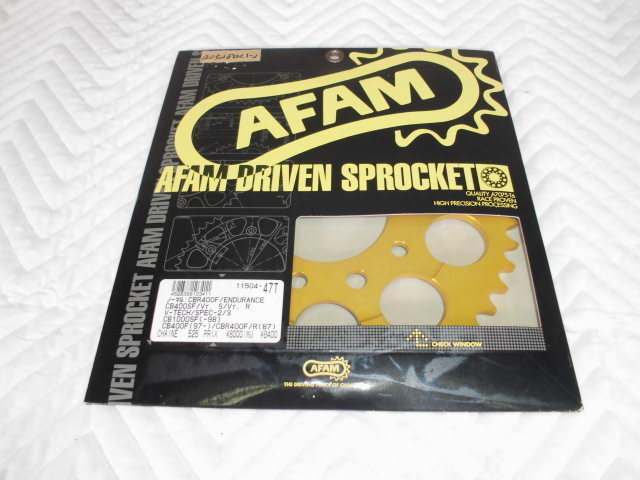 。★ ＡＦＡＭ ＣＢ系 リヤスプロケット　４７T 新品 ac ★