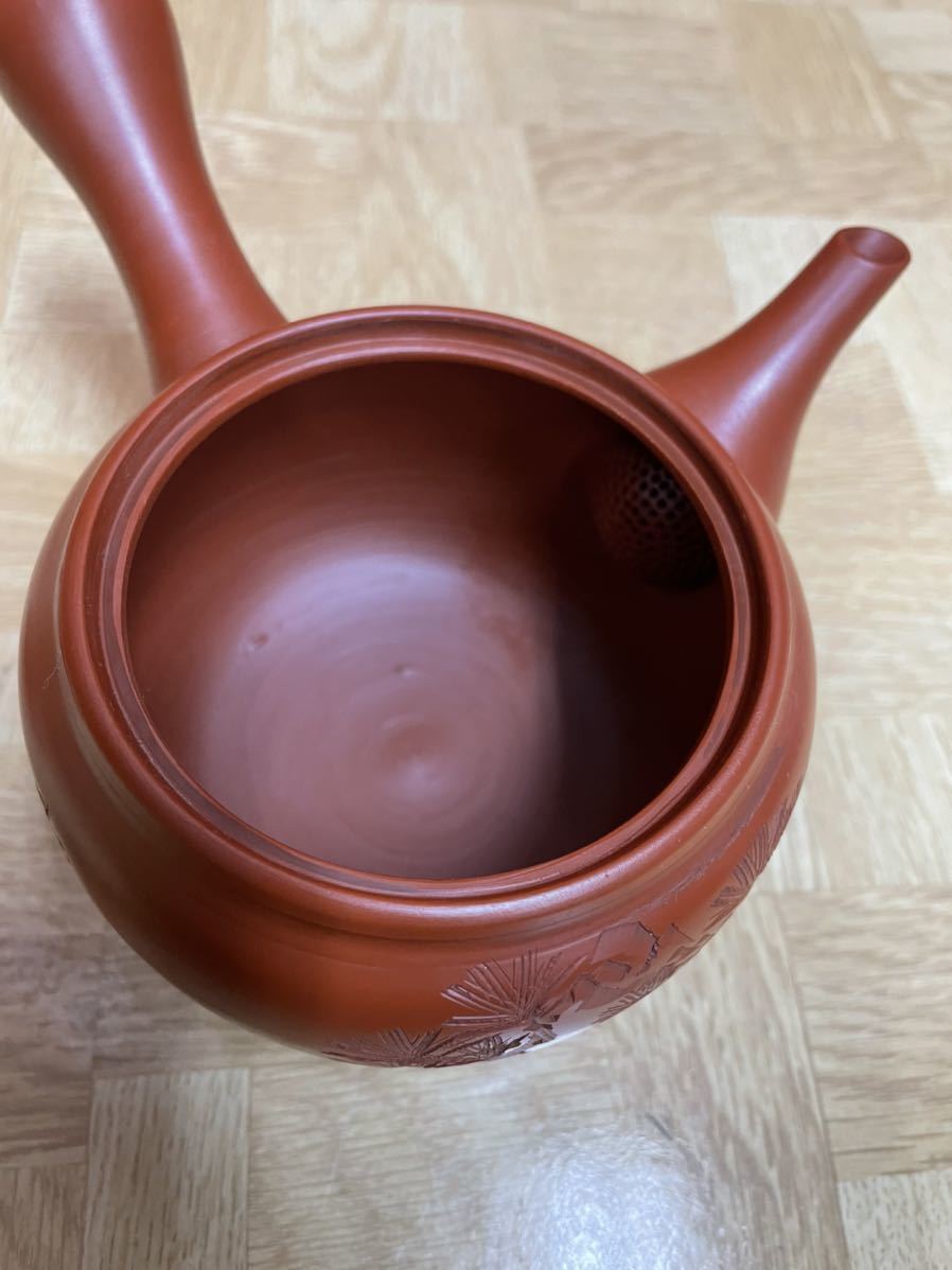常滑焼 - 陶元謹製常滑焼朱泥≪茶入茶心壺茶壷
