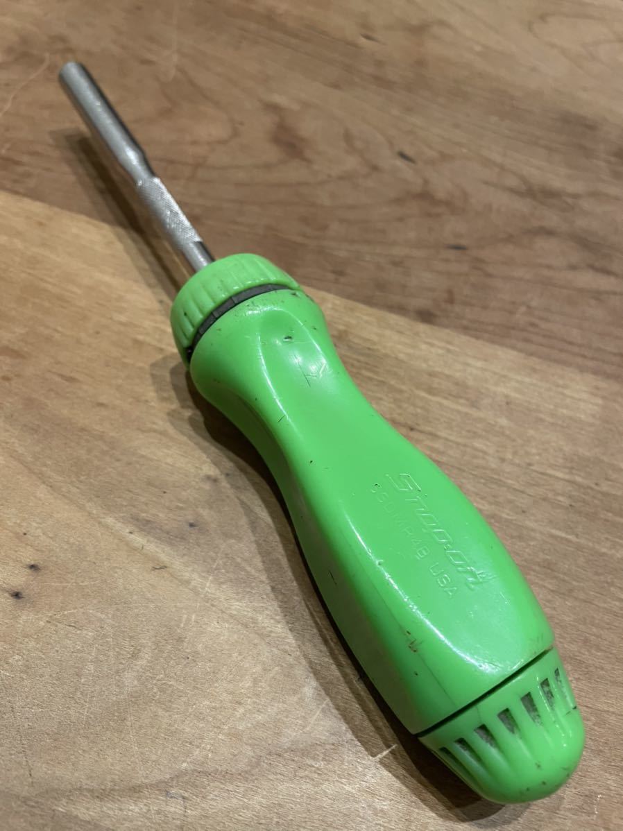  スナップオン snap-on ラチェットドライバー 旧グリップグリーン(ラチェットドライバー)｜売買されたオークション情報、yahooの商品情報をアーカイブ公開 - オークファン ラチェットドライバー