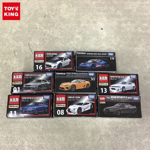 1円～ 訳あり トミカプレミアム レクサス RC F GT500、日産 スカイライン GT-R 他
