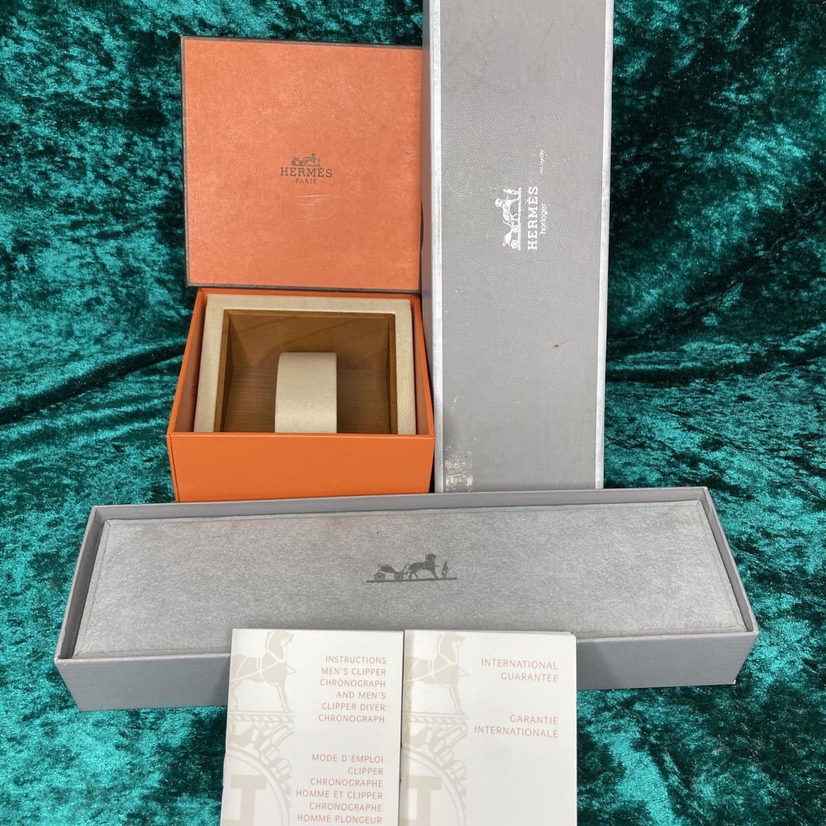 HERMES エルメス 時計用ボックス 2個セット 外箱汚れあり 楽天