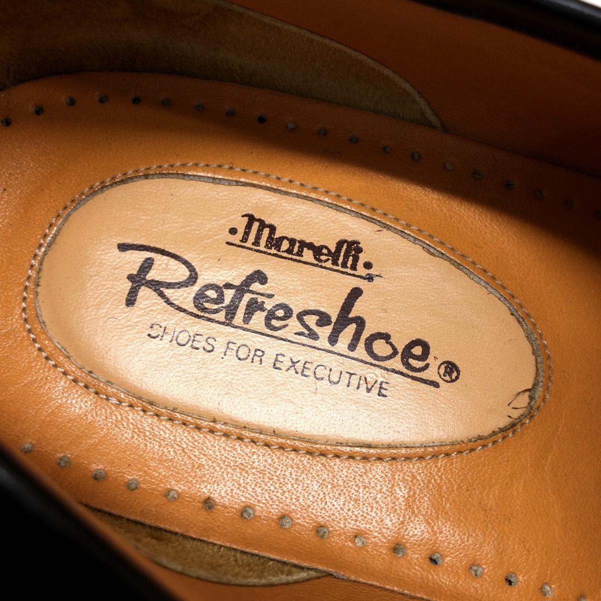 ○美品 MARELLI マレリー Refreshoe 本革 レザー ローファー 26.5cm 