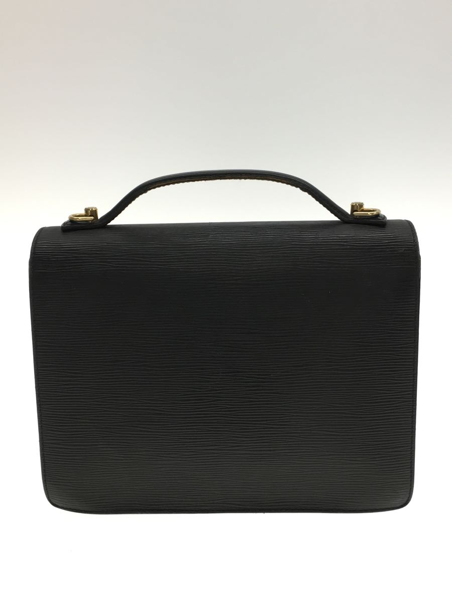 LOUIS VUITTON◆モンソー_エピ/ハンドバッグ/レザー/BLK/ショルダー欠品/M52122/SR0948/ LOUIS VUITTON モンソー Louis 割引クーポン購入 ブラック